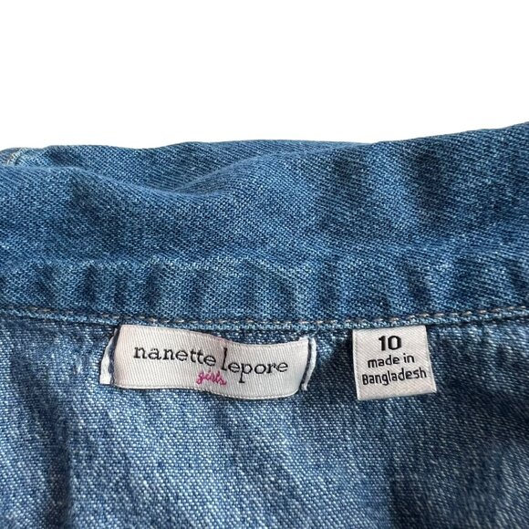 Nanette Lepore girls denim jean jacket - Picture 5 of 5